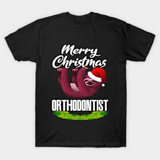 Merry Christmas  Orthodontist  Funny Gift Pajama Christmas T-Shirt